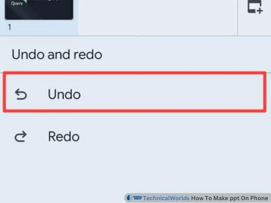 You will have two options in front of you, Undo redo, if you want to correct the mistake, then undo it. And if you want to redo, then redo it.