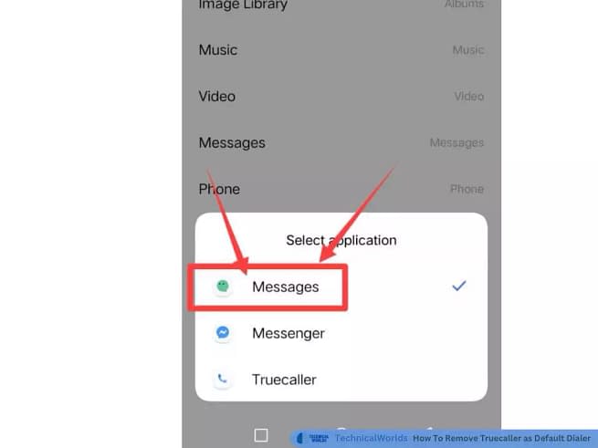 click on first option Messages