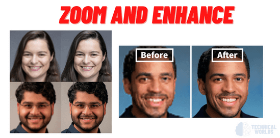 Ai Camera's Zoom and Enhance feature